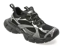 Pantofi sport ALDO negri, JENSEN 001, din material textil imagine