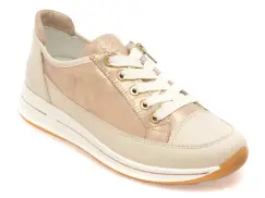 Pantofi sport ARA aurii, 24842, din piele naturala imagine