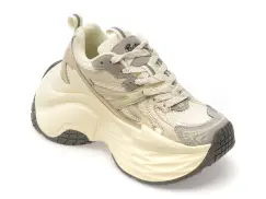 Pantofi sport BASLS bej, A666, din material textil imagine