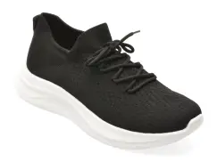 Pantofi sport BITE THE BULLET alb-negru, CL603, din material textil imagine