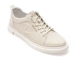 Pantofi sport BITE THE BULLET albi, 3628, din piele naturala imagine