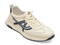 Pantofi sport BITE THE BULLET albi, 86008, din piele naturala imagine