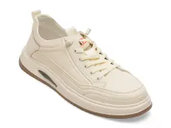 Pantofi sport BITE THE BULLET albi, 86050, din piele naturala imagine