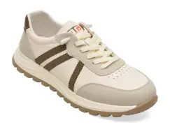 Pantofi sport BITE THE BULLET albi, A86009, din piele naturala imagine