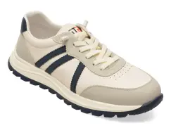 Pantofi sport BITE THE BULLET albi, A86009, din piele naturala imagine