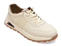 Pantofi sport BITE THE BULLET albi, A86029, din piele naturala imagine