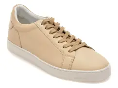 Pantofi sport BITE THE BULLET bej, HRZ09, din piele naturala imagine