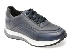 Pantofi sport BITE THE BULLET bleumarin, 2121, din piele naturala imagine
