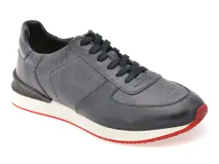Pantofi sport BITE THE BULLET bleumarin, 2606L, din piele naturala imagine