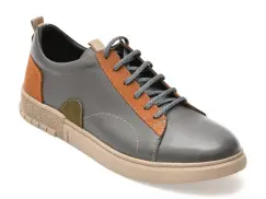 Pantofi sport BITE THE BULLET gri, 239715, din piele naturala imagine