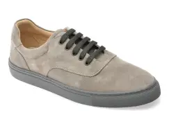 Pantofi sport BITE THE BULLET gri, 8135, din piele intoarsa imagine