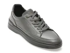 Pantofi sport BITE THE BULLET gri, HS091, din piele naturala imagine