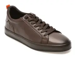 Pantofi sport BITE THE BULLET maro, HRZ09, din piele naturala imagine