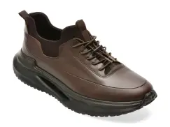 Pantofi sport BITE THE BULLET maro, RM120, din piele naturala imagine