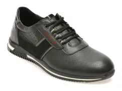 Pantofi sport BITE THE BULLET negri, 1399, din piele naturala imagine