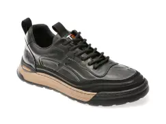 Pantofi sport BITE THE BULLET negri, 157, din piele naturala imagine