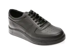 Pantofi sport BITE THE BULLET negri, 20552, din piele naturala imagine