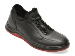 Pantofi sport BITE THE BULLET negri, 21103, din piele naturala imagine