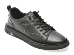 Pantofi sport BITE THE BULLET negri, 3628, din piele naturala imagine