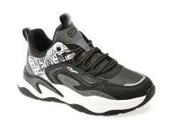 Pantofi sport BITE THE BULLET negri, 5113, din piele ecologica imagine