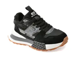 Pantofi sport BITE THE BULLET negri, 8011, din material textil imagine