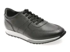 Pantofi sport BITE THE BULLET negri, 8129L, din piele naturala imagine