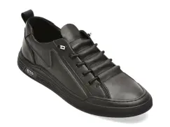 Pantofi sport BITE THE BULLET negri, 8507, din piele naturala imagine