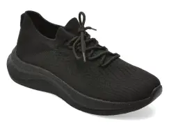 Pantofi sport BITE THE BULLET negri, CL603, din material textil imagine