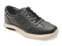 Pantofi sport BITE THE BULLET negri, FV310, din piele naturala imagine