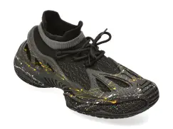 Pantofi sport BITE THE BULLET negri, M1516, din material textil imagine
