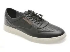 Pantofi sport BITE THE BULLET negri, OY2080, din piele naturala imagine