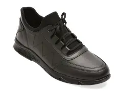 Pantofi sport BITE THE BULLET negri, RM114, din piele naturala imagine