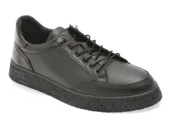 Pantofi sport BITE THE BULLET negri, RW1138, din piele naturala imagine