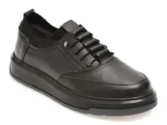 Pantofi sport BITE THE BULLET negri, RZ2026, din piele naturala imagine