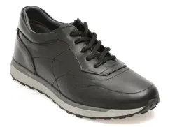 Pantofi sport BITE THE BULLET negri, RZ2027, din piele naturala imagine