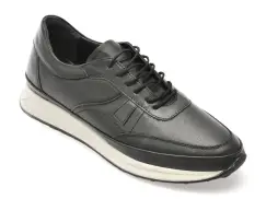 Pantofi sport BITE THE BULLET negri, SY303, din piele naturala imagine