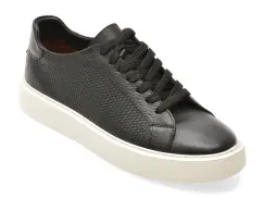 Pantofi sport BITE THE BULLET negri, WB008, din piele naturala imagine