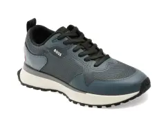 Pantofi sport BOSS albastri, 3195, din material textil imagine