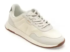Pantofi sport BOSS albi, 6481, din material textil imagine