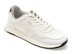 Pantofi sport BOSS albi, 6481, din material textil imagine