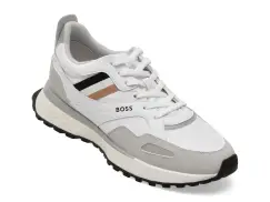 Pantofi sport BOSS albi, 8280, din material textil imagine
