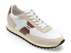 Pantofi sport BOSS albi, 8723, din material textil imagine