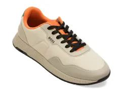 Pantofi sport BOSS bej, 3962, din material textil imagine
