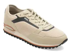 Pantofi sport BOSS bej, 7903, din material textil imagine