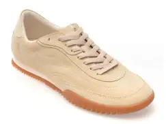 Pantofi sport BOSS bej, 8707, din piele intoarsa imagine