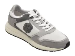 Pantofi sport BOSS gri, 4612, din material textil si piele naturala imagine