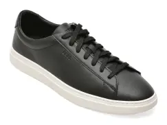 Pantofi sport BOSS negri, 2853, din piele naturala imagine