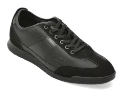 Pantofi sport BOSS negri, 7877, din material textil imagine