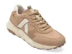 Pantofi sport CALLAGHAN gri, 63803, din material textil si piele naturala imagine