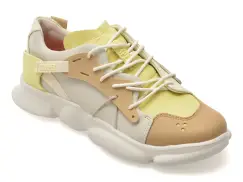 Pantofi sport CAMPER albi, K201439, din piele naturala imagine